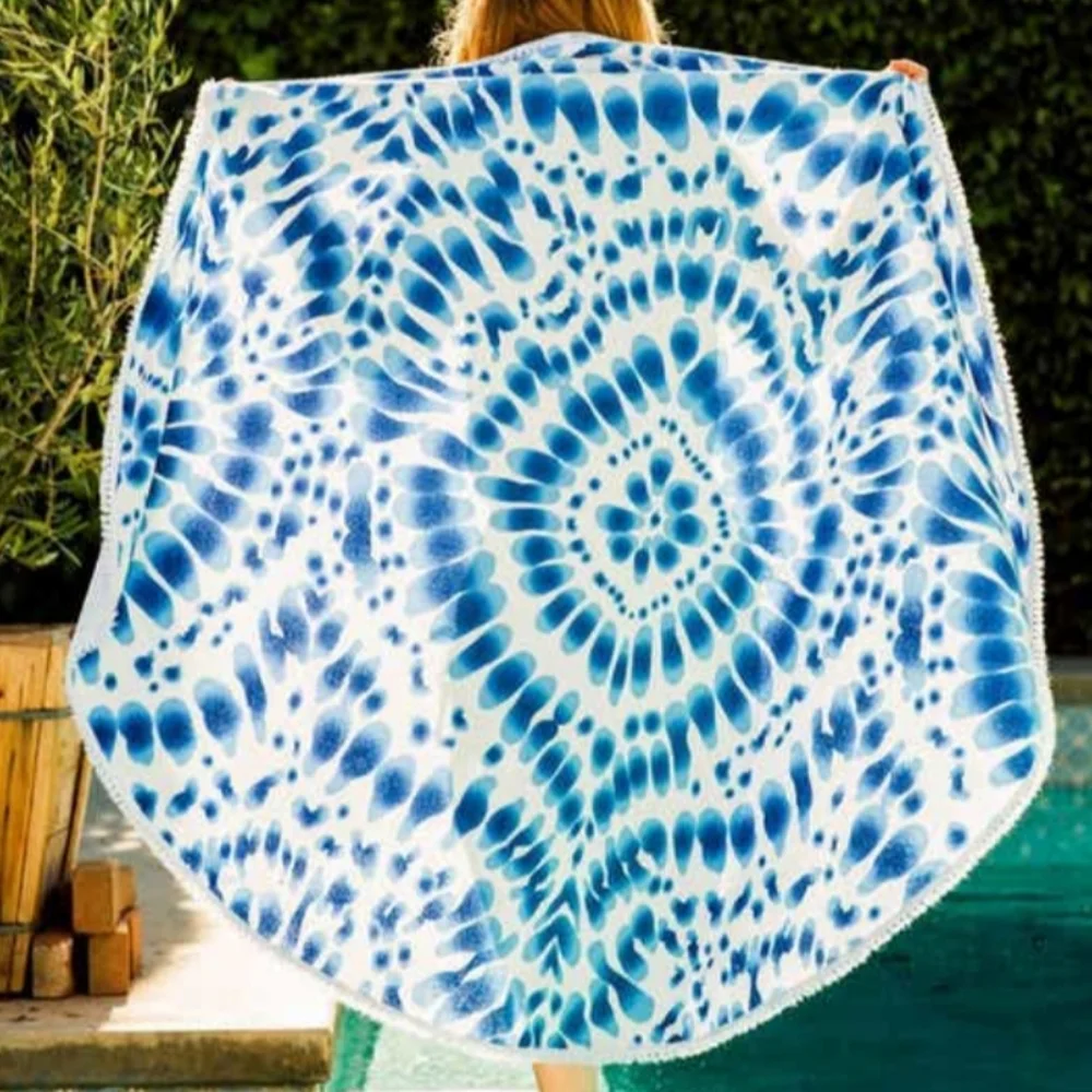 🆕️Enchante Home Round Tassel Trim Beach Towel